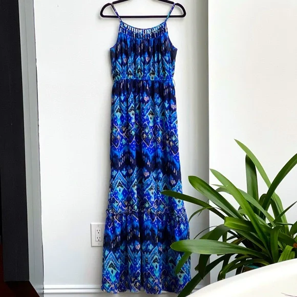 Saks Fifth Avenue | Dresses | Saks 5th Avenue Blue Maxi Dress | Poshmark